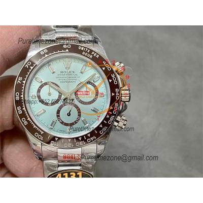 Daytona 126506 SH4131 Automatic Chronograph Mens Watch Best Edition QF V6 ICE Blue Dial 904L SS Bracelet (Gain Weight)