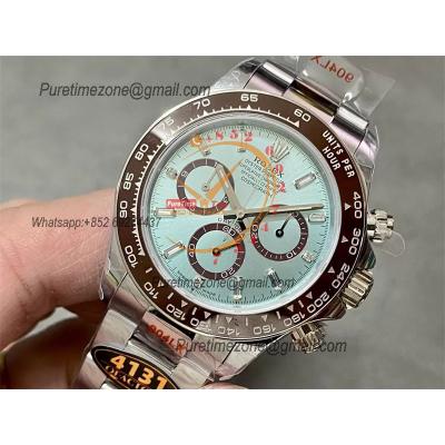 Daytona 126506 SH4131 Automatic Chronograph Mens Watch Best Edition QF V6 ICE Blue Dial 904L SS Bracelet (Gain Weight)