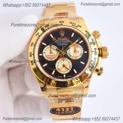 Daytona 126508 SH4131 Automatic Chronograph Mens Watch Best Edition QF V6 YG Black Dial 904L SS Bracelet (Gain Weight)