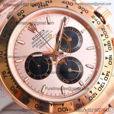 Daytona 126505 SH4131 Automatic Chronograph Mens Watch Best Edition QF V6 RG Gold Dial 904L SS Bracelet (Gain Weight)