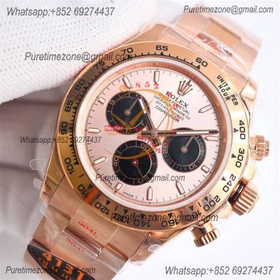 Daytona 126505 SH4131 Automatic Chronograph Mens Watch Best Edition QF V6 RG Gold Dial 904L SS Bracelet (Gain Weight)