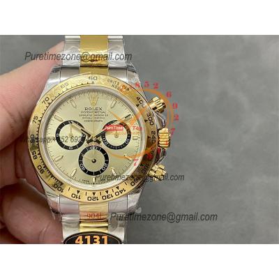 Daytona 126503 SH4131 Automatic Chronograph Mens Watch Best Edition QF V6 YG Gold Dial 904L SS Bracelet (Gain Weight)