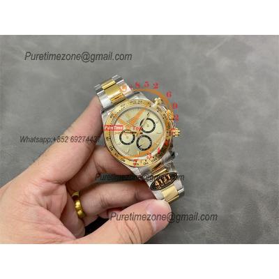 Daytona 126503 SH4131 Automatic Chronograph Mens Watch Best Edition QF V6 YG Gold Dial 904L SS Bracelet (Gain Weight)