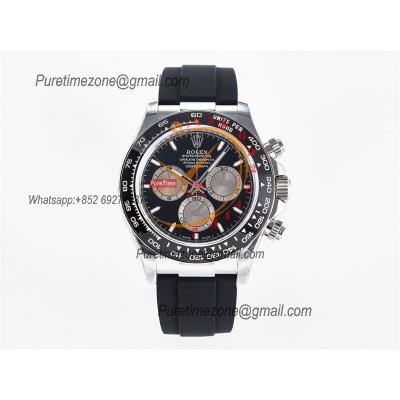 Daytona 126519 SH4131 Automatic Chronograph Mens Watch Best Edition QF V6 SS Black Dial Oysterflex Strap (Gain Weight)