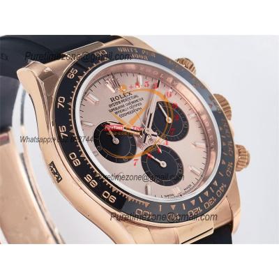 Daytona 126515 SH4131 Automatic Chronograph Mens Watch Best Edition QF V6 RG Gold Dial Oysterflex Strap (Gain Weight)