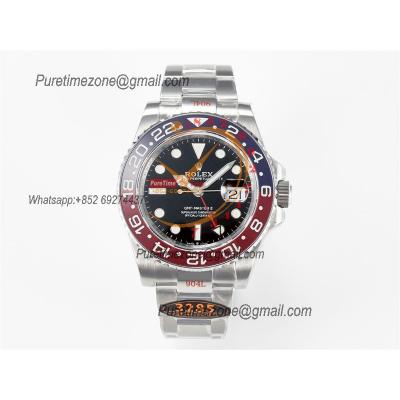 GMT Master II 126720 Pepsi VR3285 Automatic Mens Watch Best Edition QF V3 Black Dial 904L Oyster Steel Bracelet CHS