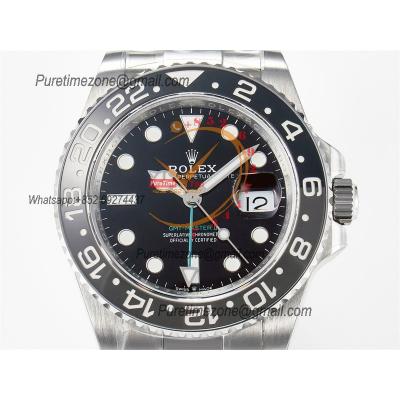 GMT Master II 126710 Wayne Burce VR3285 Automatic Mens Watch Best Edition QF Black Dial 904L Oyster SS Bracelet CHS