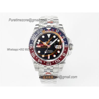 GMT Master II 126710 Pepsi VR3285 Automatic Mens Watch Best Edition QF Black Dial 904L Jubilee SS Bracelet CHS