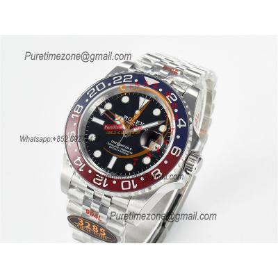 GMT Master II 126710 Pepsi VR3285 Automatic Mens Watch Best Edition QF Black Dial 904L Jubilee SS Bracelet CHS