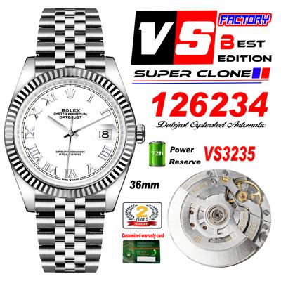 DateJust 36 126234 VS3235 Automatic Mens Watch 904...