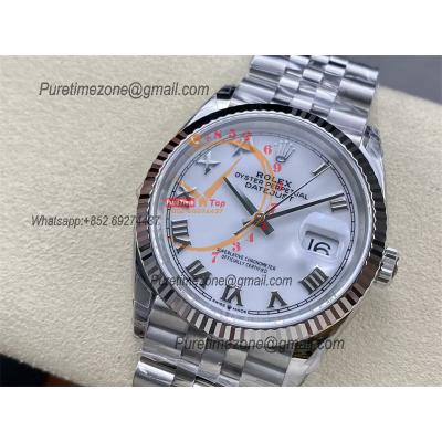 DateJust 36 126234 VS3235 Automatic Mens Watch 904L SS VSF 1:1 Best Edition White Roman Dial on Jubilee Bracelet CHS