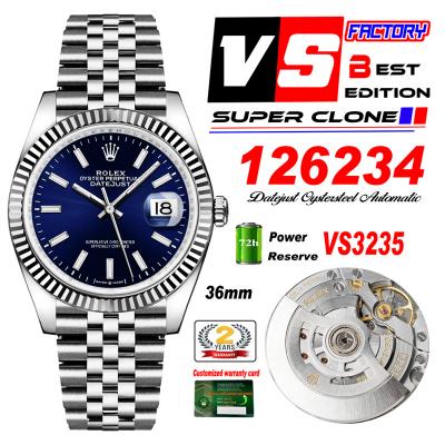 DateJust 36 126234 VS3235 Automatic Mens Watch 904...