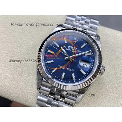 DateJust 36 126234 VS3235 Automatic Mens Watch 904L SS VSF 1:1 Best Edition Blue Stick Dial on Jubilee Bracelet CHS