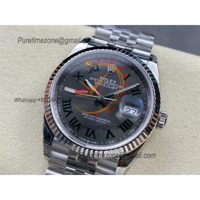 DateJust 36 126234 VS3235 Automatic Mens Watch 904L SS VSF 1:1 Best Edition Gray Roman Dial on Jubilee Bracelet CHS