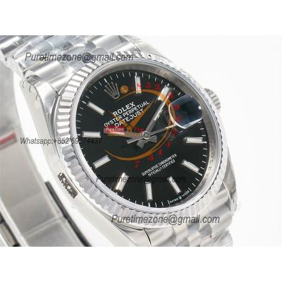 DateJust 36 126234 VS3235 Automatic Mens Watch 904L SS VSF 1:1 Best Edition Black Stick Dial on Jubilee Bracelet CHS