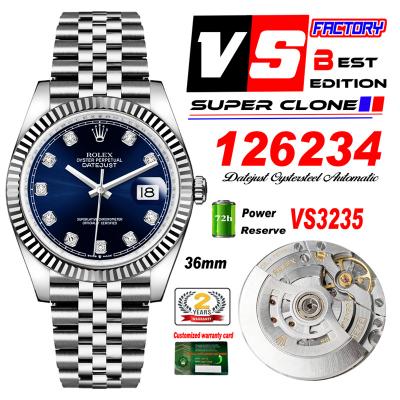 DateJust 36 126234 VS3235 Automatic Mens Watch 904...