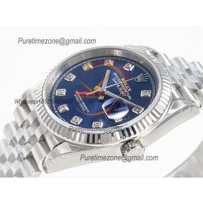 DateJust 36 126234 VS3235 Automatic Mens Watch 904L SS VSF 1:1 Best Edition Blue Stick Dial on Jubilee Bracelet CHS