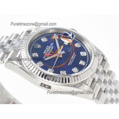 DateJust 36 126234 VS3235 Automatic Mens Watch 904L SS VSF 1:1 Best Edition Blue Stick Dial on Jubilee Bracelet CHS