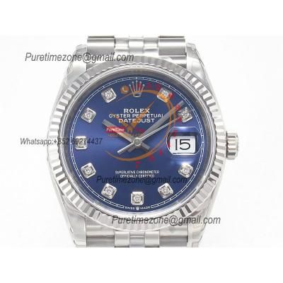 DateJust 36 126234 VS3235 Automatic Mens Watch 904L SS VSF 1:1 Best Edition Blue Stick Dial on Jubilee Bracelet CHS