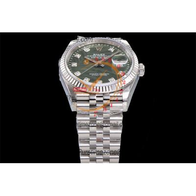 DateJust 36 126234 VS3235 Automatic Mens Watch 904L SS VSF 1:1 Best Edition Green Dial on Jubilee Bracelet CHS