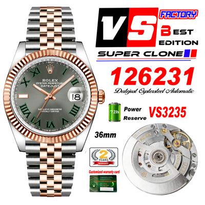 DateJust 36 126231 VS3235 Automatic Mens Watch 904...