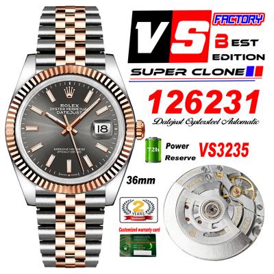 DateJust 36 126231 VS3235 Automatic Mens Watch 904...