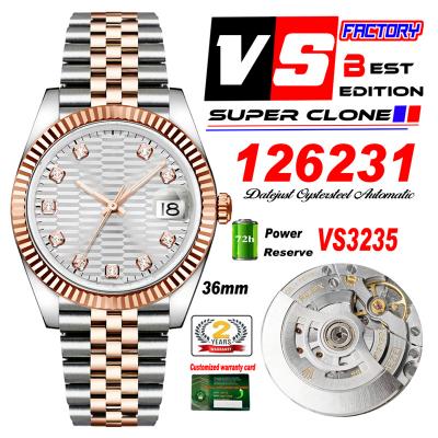 DateJust 36 126231 VS3235 Automatic Mens Watch 904...