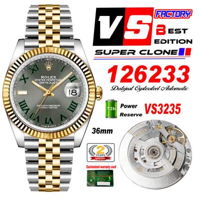 DateJust 36 126233 VS3235 Automatic Mens Watch 904...