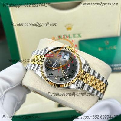 DateJust 36 126233 VS3235 Automatic Mens Watch 904L SS VSF 1:1 Best Edition YG Gray Dial on Jubilee Bracelet CHS