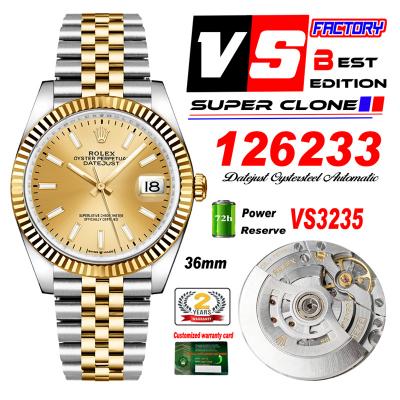 DateJust 36 126233 VS3235 Automatic Mens Watch 904...