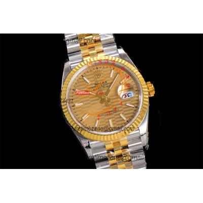 DateJust 36 126233 VS3235 Automatic Mens Watch 904L SS VSF 1:1 Best Edition YG Glod Dial on Jubilee Bracelet CHS