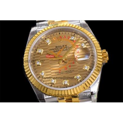 DateJust 36 126233 VS3235 Automatic Mens Watch 904L SS VSF 1:1 Best Edition YG Glod Dial on Jubilee Bracelet CHS