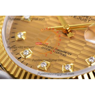 DateJust 36 126233 VS3235 Automatic Mens Watch 904L SS VSF 1:1 Best Edition YG Glod Dial on Jubilee Bracelet CHS