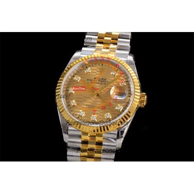 DateJust 36 126233 VS3235 Automatic Mens Watch 904L SS VSF 1:1 Best Edition YG Glod Dial on Jubilee Bracelet CHS