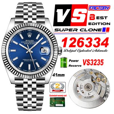 DateJust 41 126334 VS3235 Automatic Mens Watch 904...