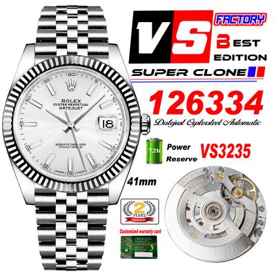 DateJust 41126334 VS3235 Automatic Mens Watch 904L...