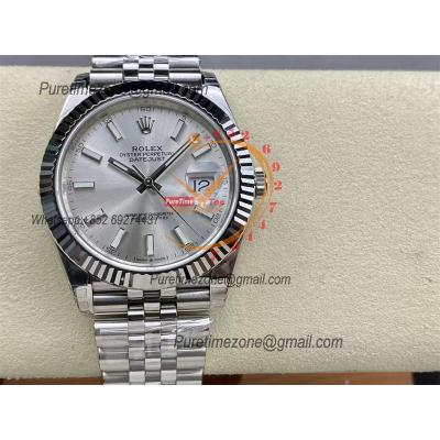 DateJust 41126334 VS3235 Automatic Mens Watch 904L SS VSF 1:1 Best Edition Silver Dial on Jubilee Bracelet CHS