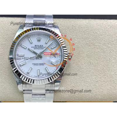 DateJust 41 126334 VS3235 Automatic Mens Watch 904L SS VSF 1:1 Best Edition White Dial on Oyster Bracelet CHS