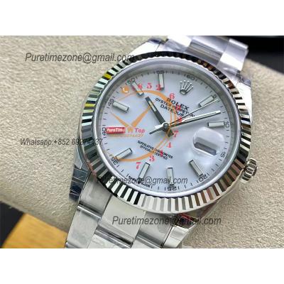 DateJust 41 126334 VS3235 Automatic Mens Watch 904L SS VSF 1:1 Best Edition White Dial on Oyster Bracelet CHS