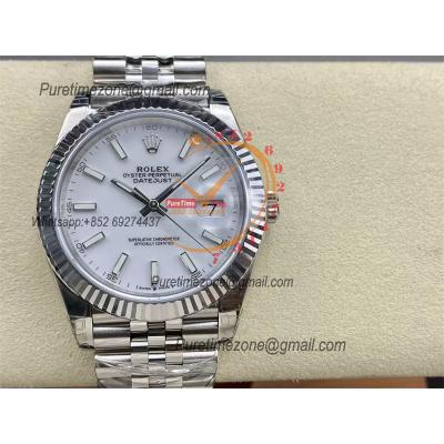 DateJust 41 126334 VS3235 Automatic Mens Watch 904L SS VSF 1:1 Best Edition White Dial on Jubilee Bracelet CHS