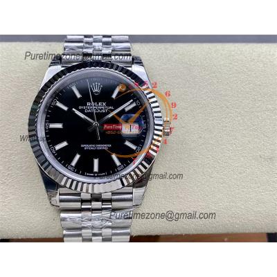 DateJust 41 126334 VS3235 Automatic Mens Watch 904L SS VSF 1:1 Best Edition Black Dial on Jubilee Bracelet CHS