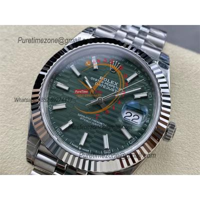 DateJust 41 126334 VS3235 Automatic Mens Watch 904L SS VSF 1:1 Best Edition Green Dial on Jubilee Bracelet CHS