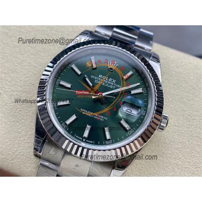 DateJust 41 126334 VS3235 Automatic Mens Watch 904L SS VSF 1:1 Best Edition Green Dial on Oyster Bracelet CHS