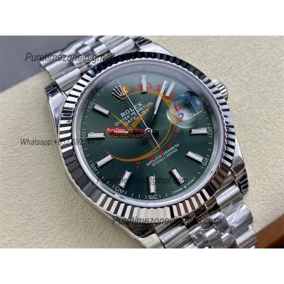 DateJust 41 126334 VS3235 Automatic Mens Watch 904L SS VSF 1:1 Best Edition Green Dial on Jubilee Bracelet CHS