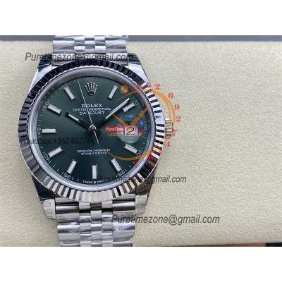 DateJust 41 126334 VS3235 Automatic Mens Watch 904L SS VSF 1:1 Best Edition Green Dial on Jubilee Bracelet CHS