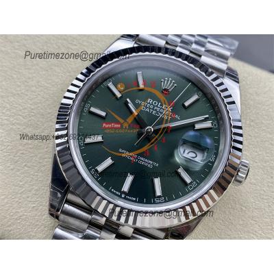 DateJust 41 126334 VS3235 Automatic Mens Watch 904L SS VSF 1:1 Best Edition Green Dial on Jubilee Bracelet CHS