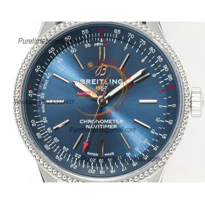 Navitimer Automatic 35 A2824 Automatic Womens Watch A17395161C1P1 Best Edition BLSF Blue Dial Leather Ladies