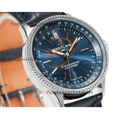 Navitimer Automatic 35 A2824 Automatic Womens Watch A17395161C1P1 Best Edition BLSF Blue Dial Leather Ladies