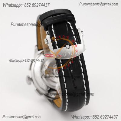 Premier B01 Chronograph 42 A7750 Automatic Mens Watch AB0118221G1P1 Best Edition GF V2 White Dial Leather CHS