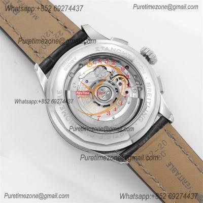 Premier B01 Chronograph 42 A7750 Automatic Mens Watch AB0118221G1P1 Best Edition GF V2 White Dial Leather CHS